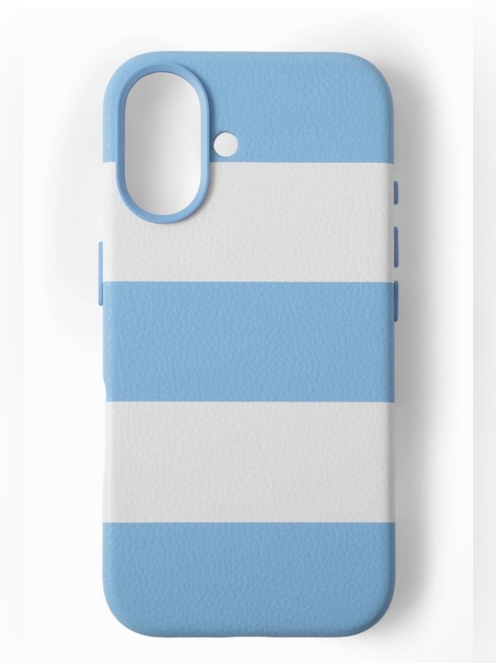 GEMS Hello Lux Light Blue Cabana Stripe Pebble PU iPhone Case - 16
New in Box